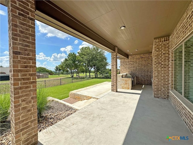 4316 Sunflower Ln, Temple, TX 76502 - view of patio with an outdoor kitchen