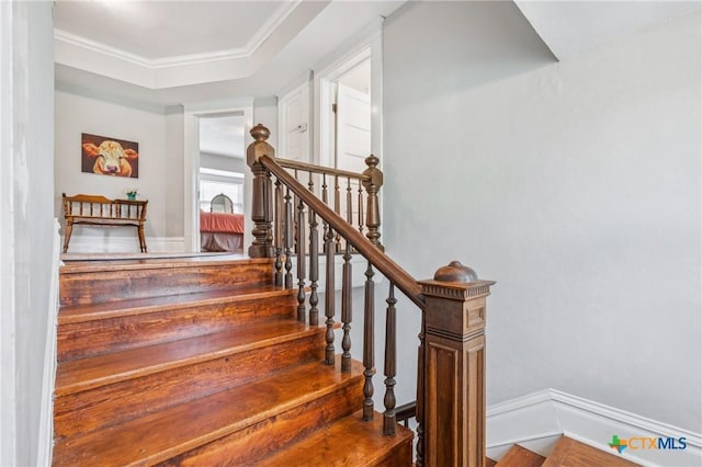 1004 Mitchell St, Gonzales, TX 78629 - stairs featuring baseboards