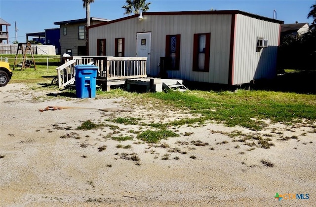 415 S 15th St, Port Oconnor, TX 77982 - exterior space featuring a wooden deck