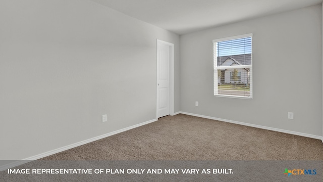 empty room with carpet floors