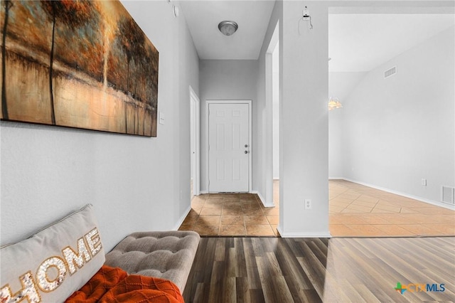 interior space featuring hardwood / wood-style flooring