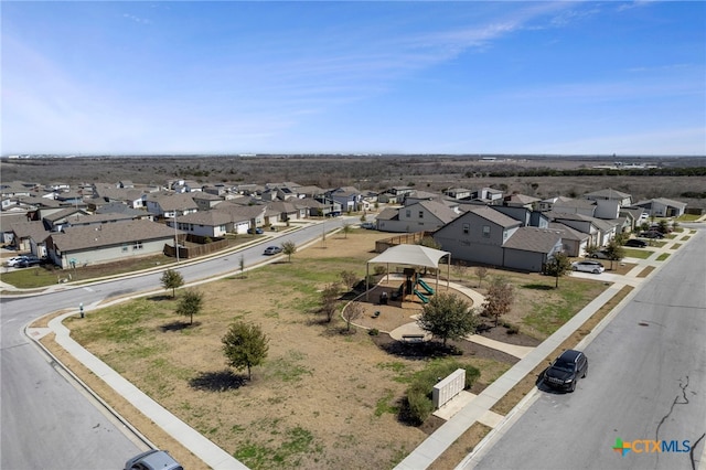 birds eye view of property featuring a residential view