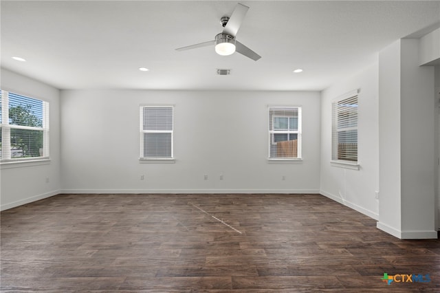 3728 Yeoman St, Pflugerville, TX 78660 - living area with visible vents, recessed lighting, light wood finished floors, and plenty of natural light