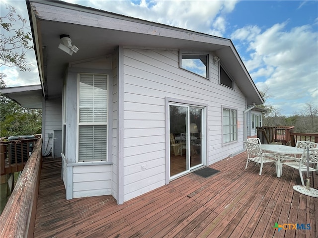 view of wooden terrace