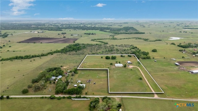 00 Dagg Rd, Yoakum, TX 77995 - birds eye view of property featuring a rural view