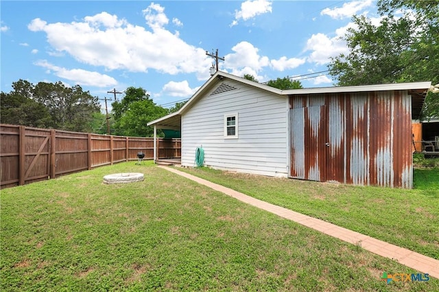 exterior space with fence