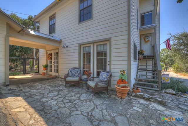 rear view of house featuring a patio