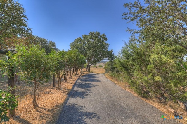 view of street featuring a rural view