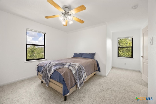 2291 Frontier, Spring Branch, TX 78070 - carpeted bedroom featuring baseboards and ceiling fan