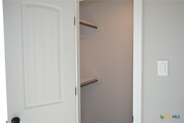 view of closet