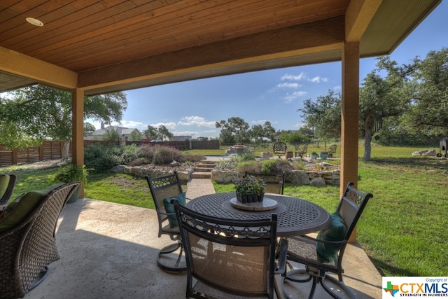 view of patio