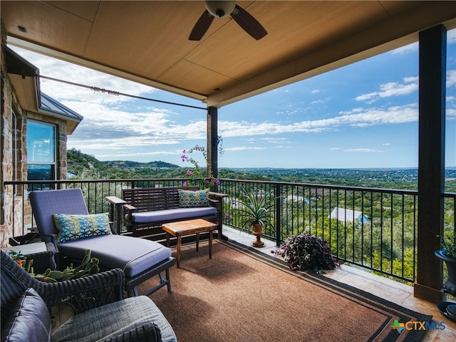 view of balcony