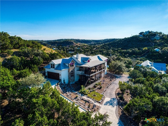 birds eye view of property