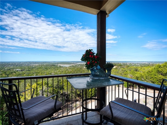 view of balcony