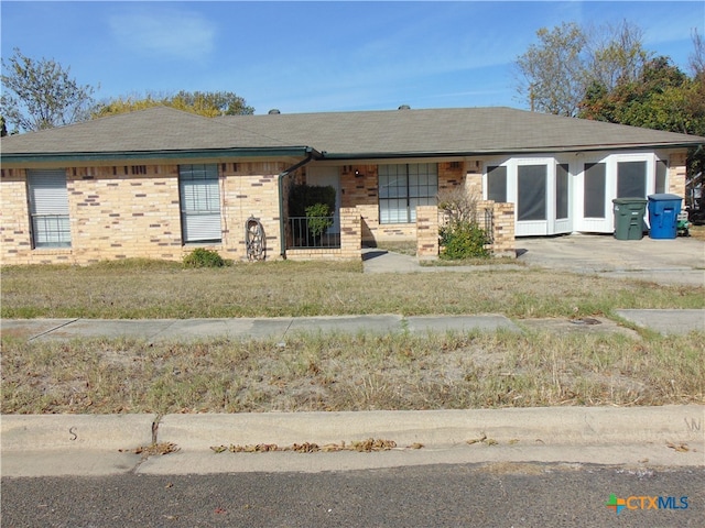 view of ranch-style house