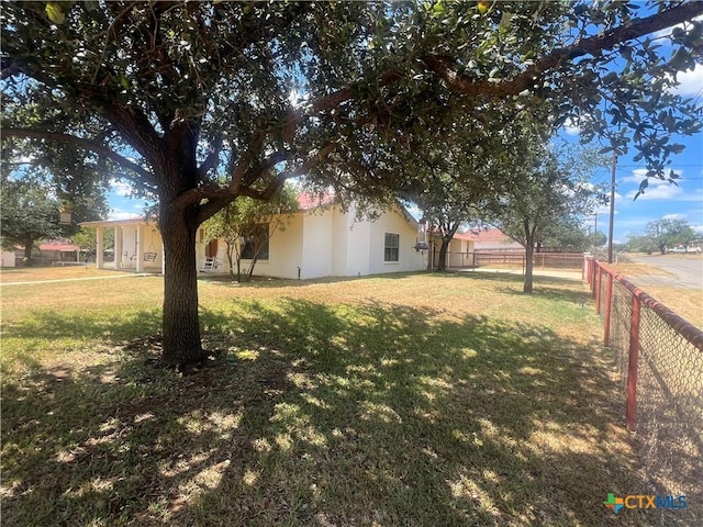 1102 Crockett, Cotulla, TX 78014 - view of yard