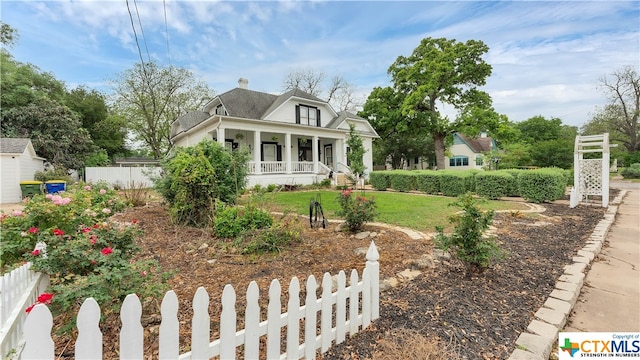 view of front of house featuring a porch