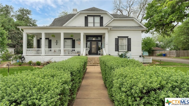 view of front of house featuring a porch