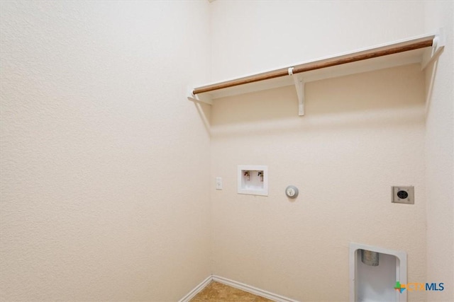 4004 Brookhaven Dr, Temple, TX 76504 - washroom featuring gas dryer hookup, electric dryer hookup, washer hookup, and baseboards