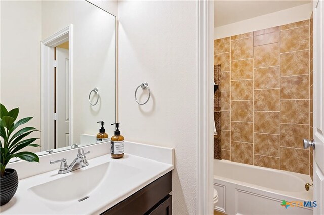 4004 Brookhaven Dr, Temple, TX 76504 - full bathroom with vanity and bathtub / shower combination