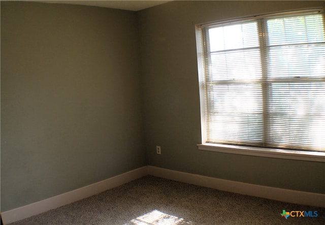 view of carpeted empty room