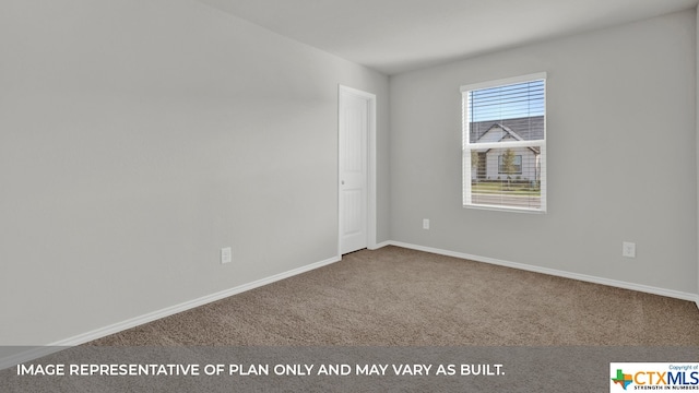 view of carpeted empty room