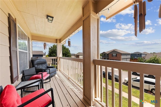 413 E Orion Dr, Killeen, TX 76542 - wooden terrace with a residential view