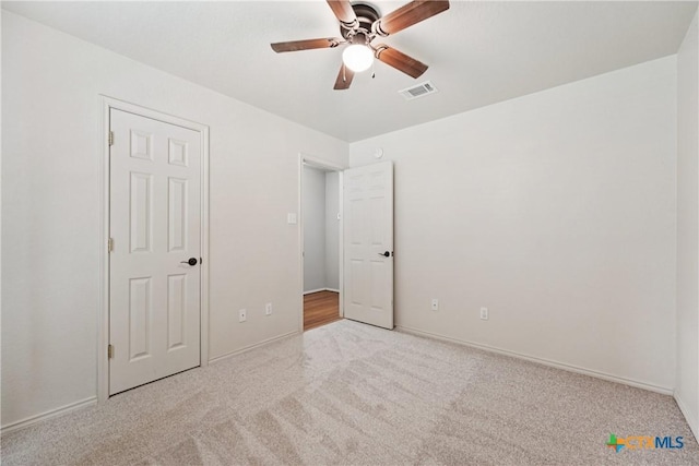 2606 Wesley Dr, Killeen, TX 76549 - unfurnished bedroom with carpet flooring and a ceiling fan