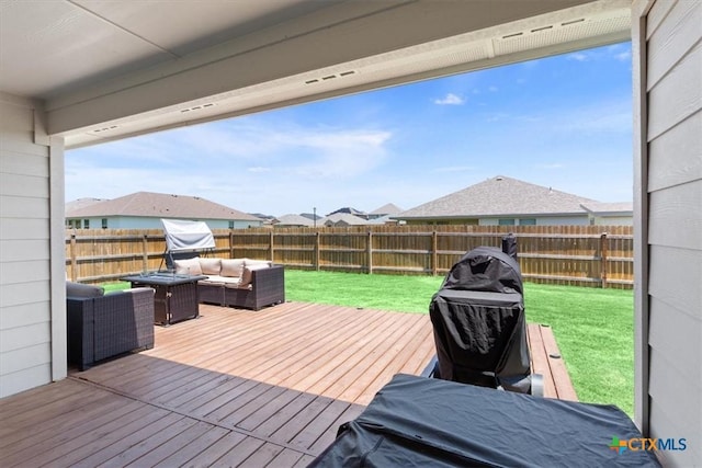 8812 Cantera Ridge Rd, Temple, TX 76502 - wooden deck featuring outdoor lounge area