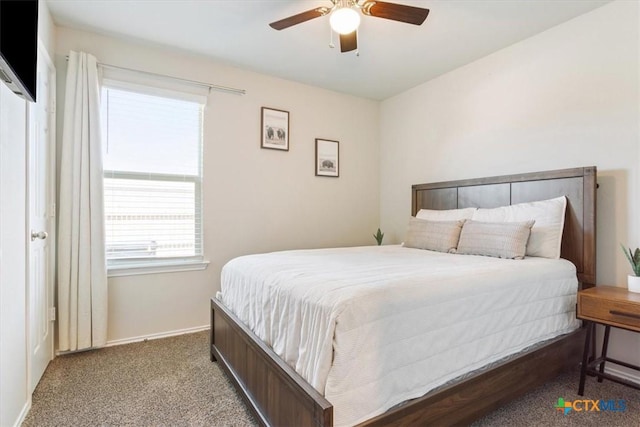 8812 Cantera Ridge Rd, Temple, TX 76502 - bedroom featuring carpet flooring, baseboards, and a ceiling fan