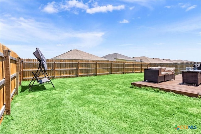 8812 Cantera Ridge Rd, Temple, TX 76502 - view of yard with a deck
