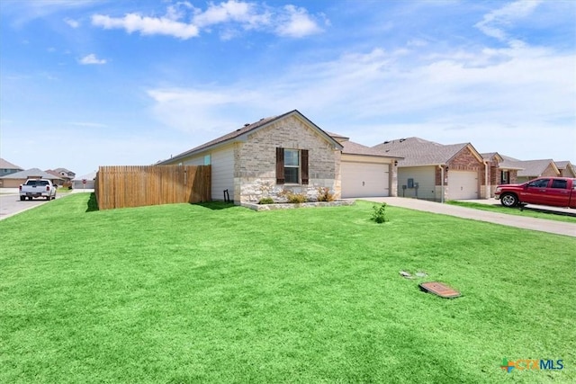 8812 Cantera Ridge Rd, Temple, TX 76502 - single story home featuring driveway, an attached garage, and stone siding