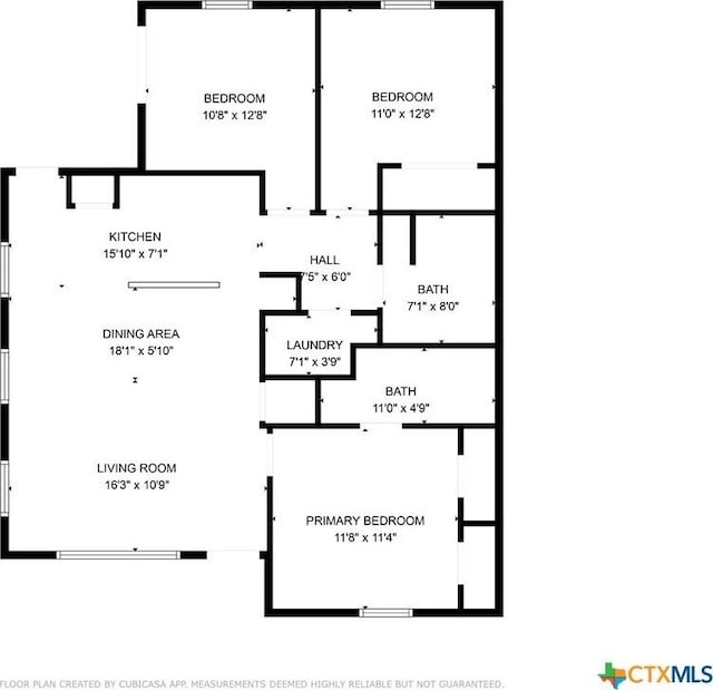 911-913 E Seideman St, Seguin, TX 78155 - view of home floor plan