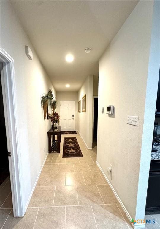 corridor with baseboards