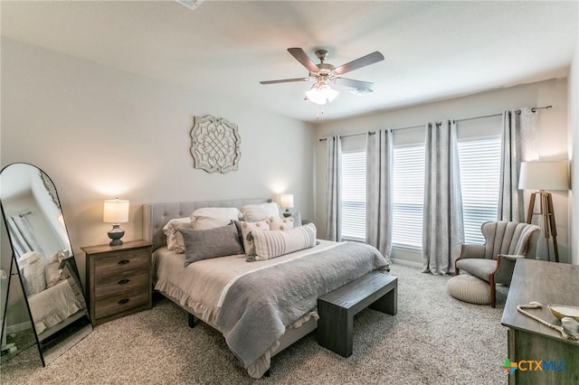 611 Hawks Shadow Dr, Temple, TX 76502 - carpeted bedroom with a ceiling fan