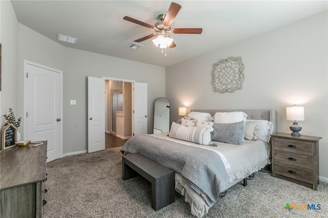 611 Hawks Shadow Dr, Temple, TX 76502 - carpeted bedroom featuring baseboards and a ceiling fan