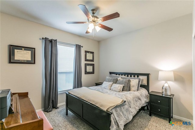 611 Hawks Shadow Dr, Temple, TX 76502 - bedroom featuring light colored carpet and ceiling fan