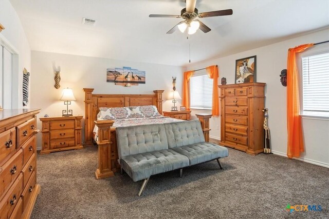 2306 Verona Ct, Harker Heights, TX 76548 - bedroom featuring carpet, a closet, a ceiling fan, and baseboards