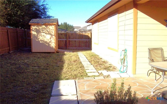 view of yard featuring a patio