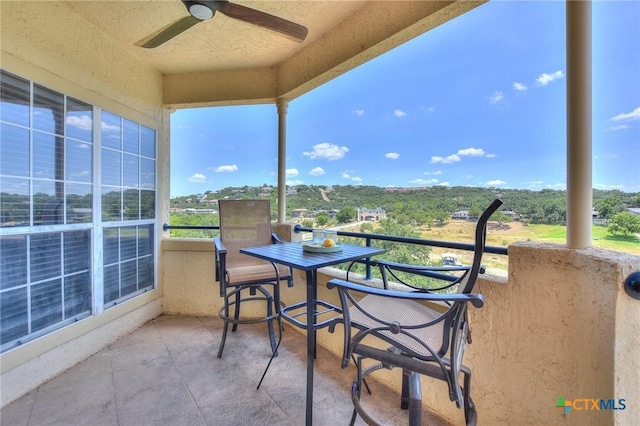 3404 American Dr Unit 3315, Lago Vista, TX 78645 - balcony with ceiling fan