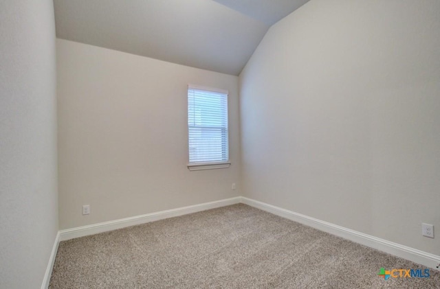 737 Groudsel Ave, New Braunfels, TX 78132 - carpeted spare room with baseboards and lofted ceiling