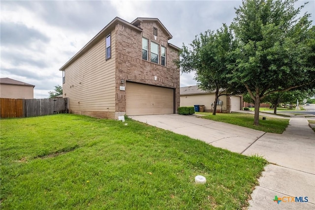 8913 Winter Haven Rd, Austin, TX 78747 - view of front of house with an attached garage, driveway, and brick siding