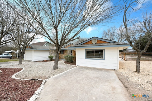 view of ranch-style home