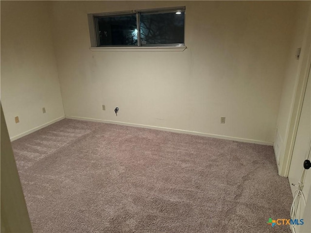 view of carpeted empty room