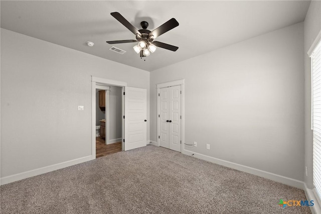 6119 Big Tree Dr, Salado, TX 76571 - unfurnished bedroom featuring carpet floors, baseboards, and ceiling fan