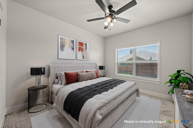 6119 Big Tree Dr, Salado, TX 76571 - bedroom with baseboards and a ceiling fan