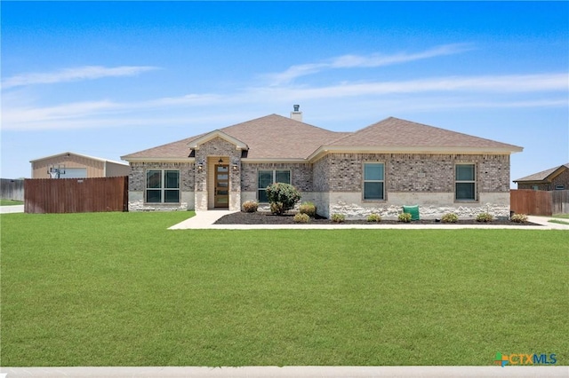 6119 Big Tree Dr, Salado, TX 76571 - view of front of home with brick siding and a shingled roof