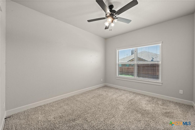 6119 Big Tree Dr, Salado, TX 76571 - carpeted empty room featuring baseboards and ceiling fan