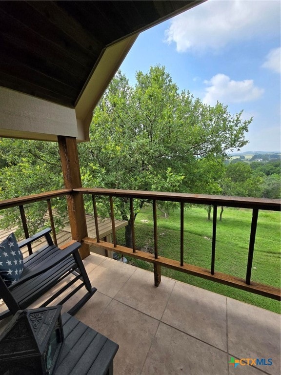 view of balcony