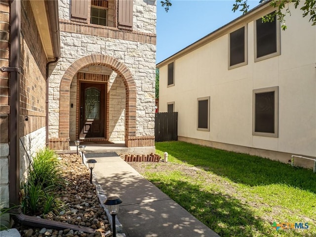 9108 Sage Loop Ct, Temple, TX 76502 - entrance to property featuring stone siding